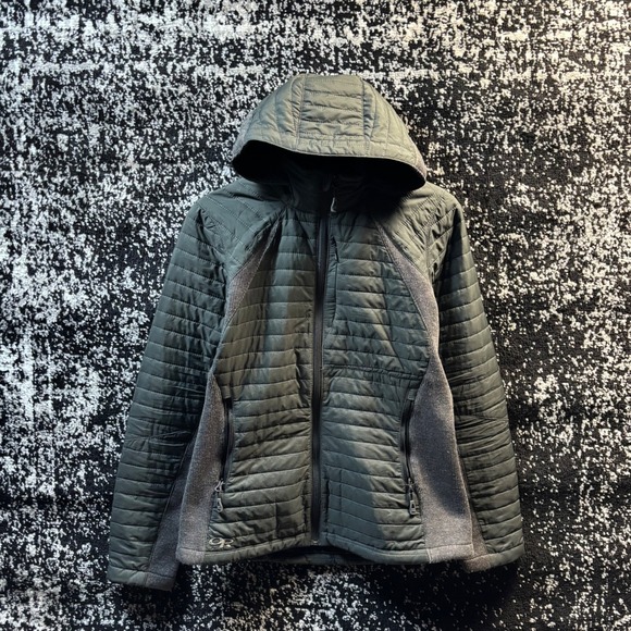 Outdoor Research Jackets & Blazers - Outdoor Research Vindo Hoody Womens Medium Gray Quilted Hybrid Insulated Jacket